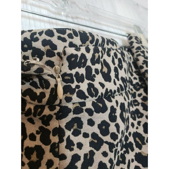 Loft Dressbarn Womens Skirt Wool, leopard animal print Size 26 plus New $69.50 - Picture 3 of 5